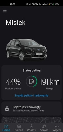 Ford EDGE cena 119900 przebieg: 211000, rok produkcji 2019 z Częstochowa małe 172